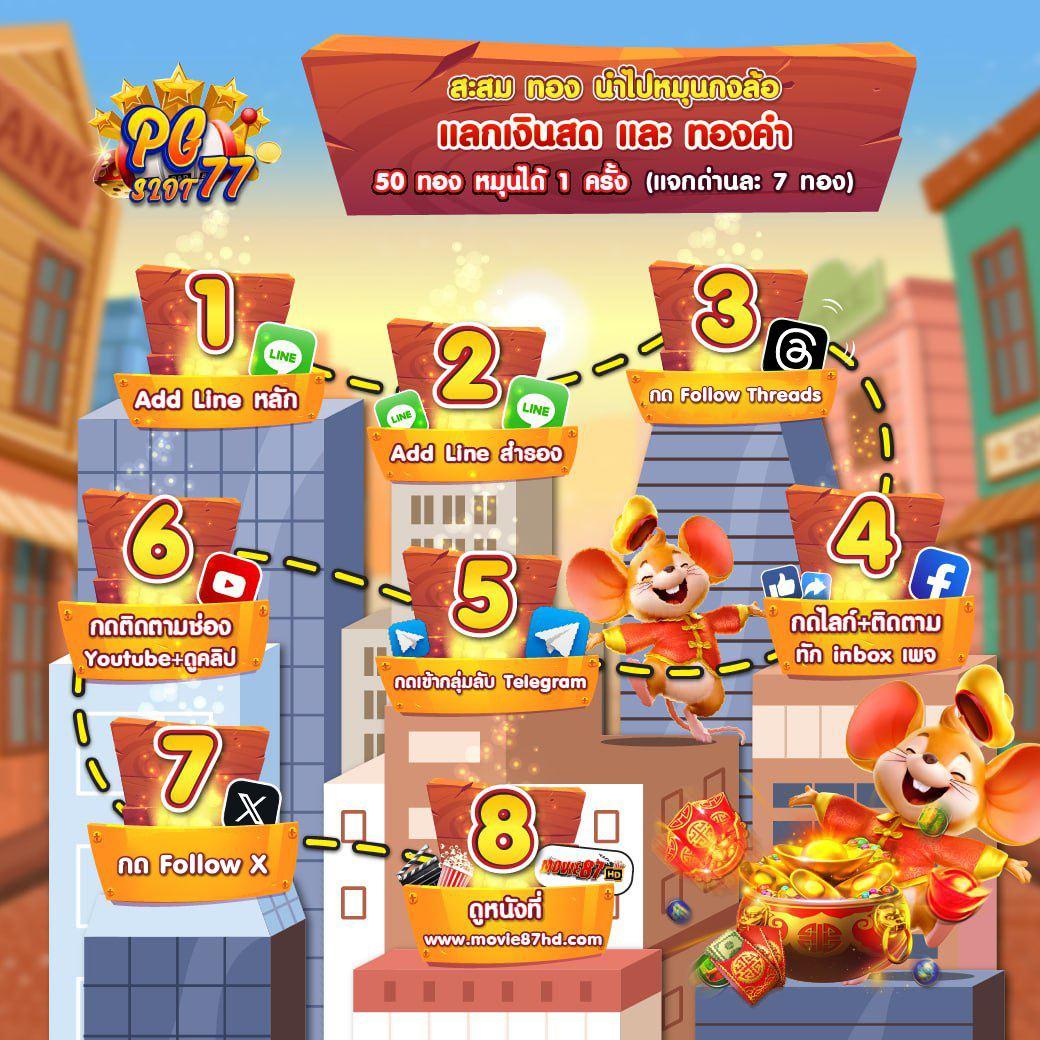 777PG Slot เว็บเกมคาสิโนออนไลน์ยอดนิยม มาแรงที่สุดในไทย